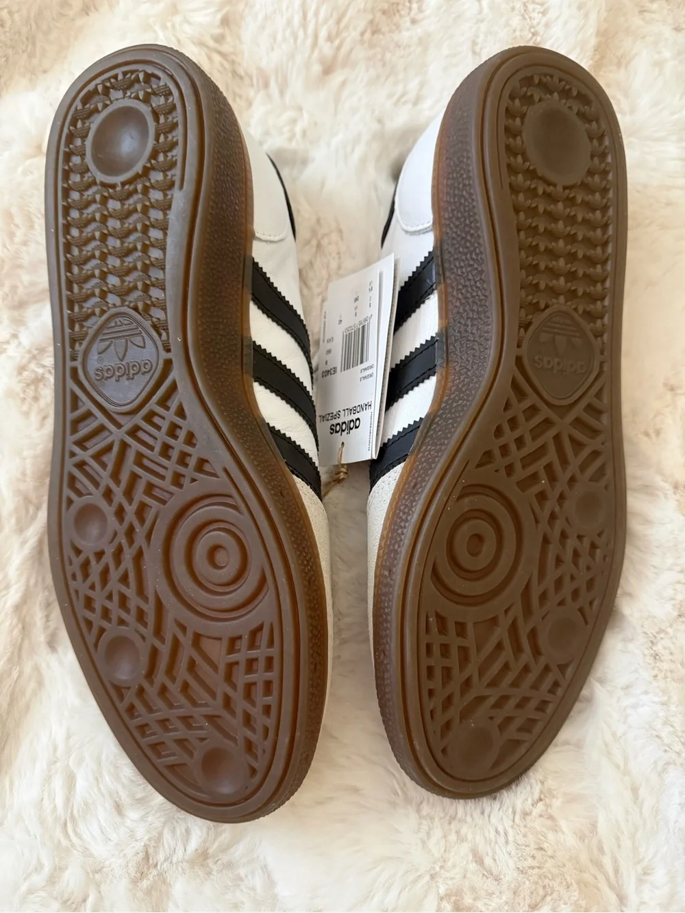 Adidas Handball Spezial Sneakers Cloud White/Black - Men’s 8.5/Women’s 9.5